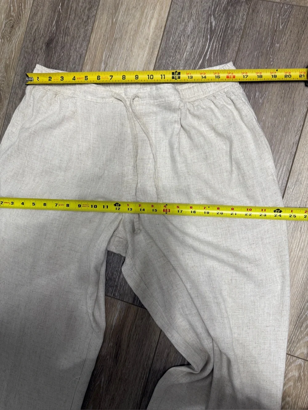 BoohooMan Relaxed Wide-Leg Drawstring   Linen Pants